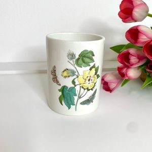 Beautiful Vintage The Botanic Garden Portmeirion Floral & Moth Utensil Holder